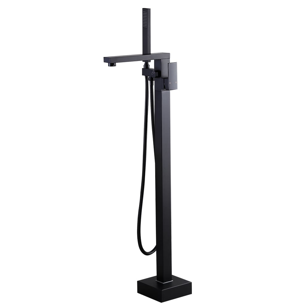 HMR - Dree Freestanding Bathtub Faucet and Handshower in Matte Black, Brass