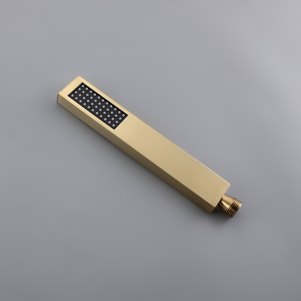 HMR - Dree Tub Filler Floor Mount Faucet with Hand Shower in Brushed Gold