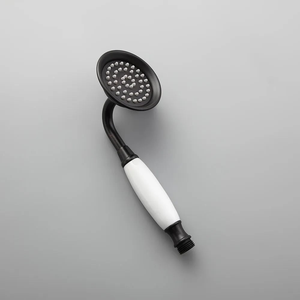 HMR - Chester Rainfall Showerhead with Handheld Shower and Exposed Shower System in Antique Black