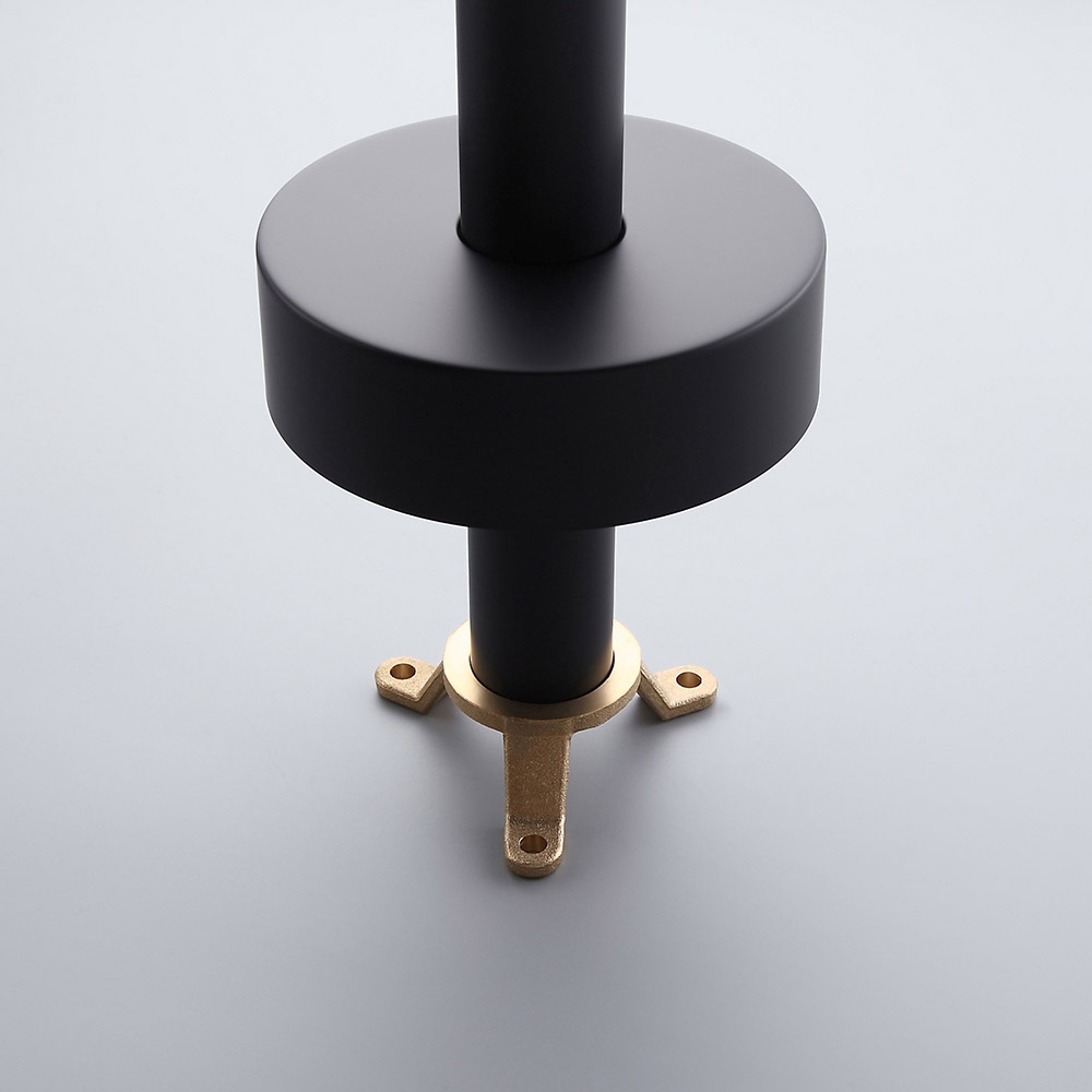 HMR - Brewst Freestanding Tub Filler Faucet in Matte Black, Brass