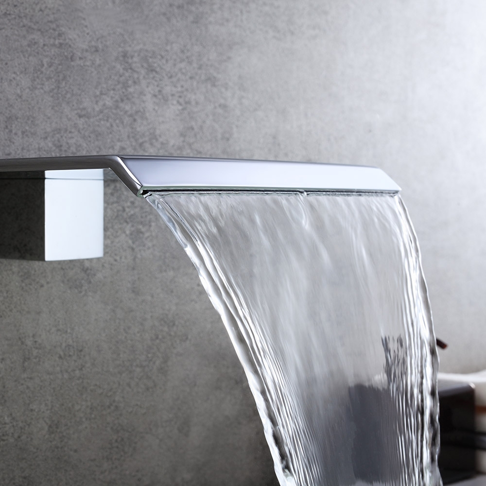 HMR - Moda Wall Mount Waterfall Spout Stainless Steel in Chrome