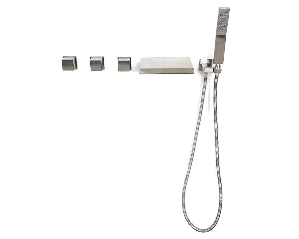 HMR - Moda Wall Mounted Tub Filler Faucet in Brushed Nickel