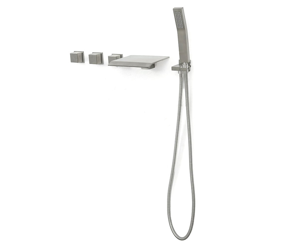 HMR - Moda Wall Mounted Tub Filler Faucet in Brushed Nickel