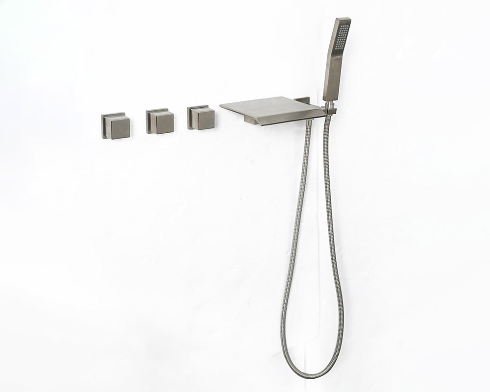 HMR - Moda Wall Mounted Tub Filler Faucet in Brushed Nickel