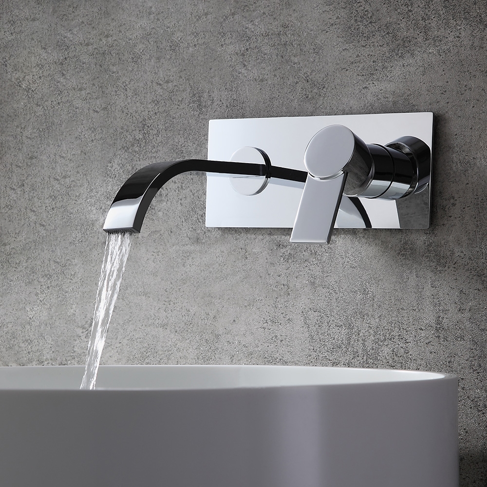 HMR - Virt Wall Mount Sink Faucet in Chrome