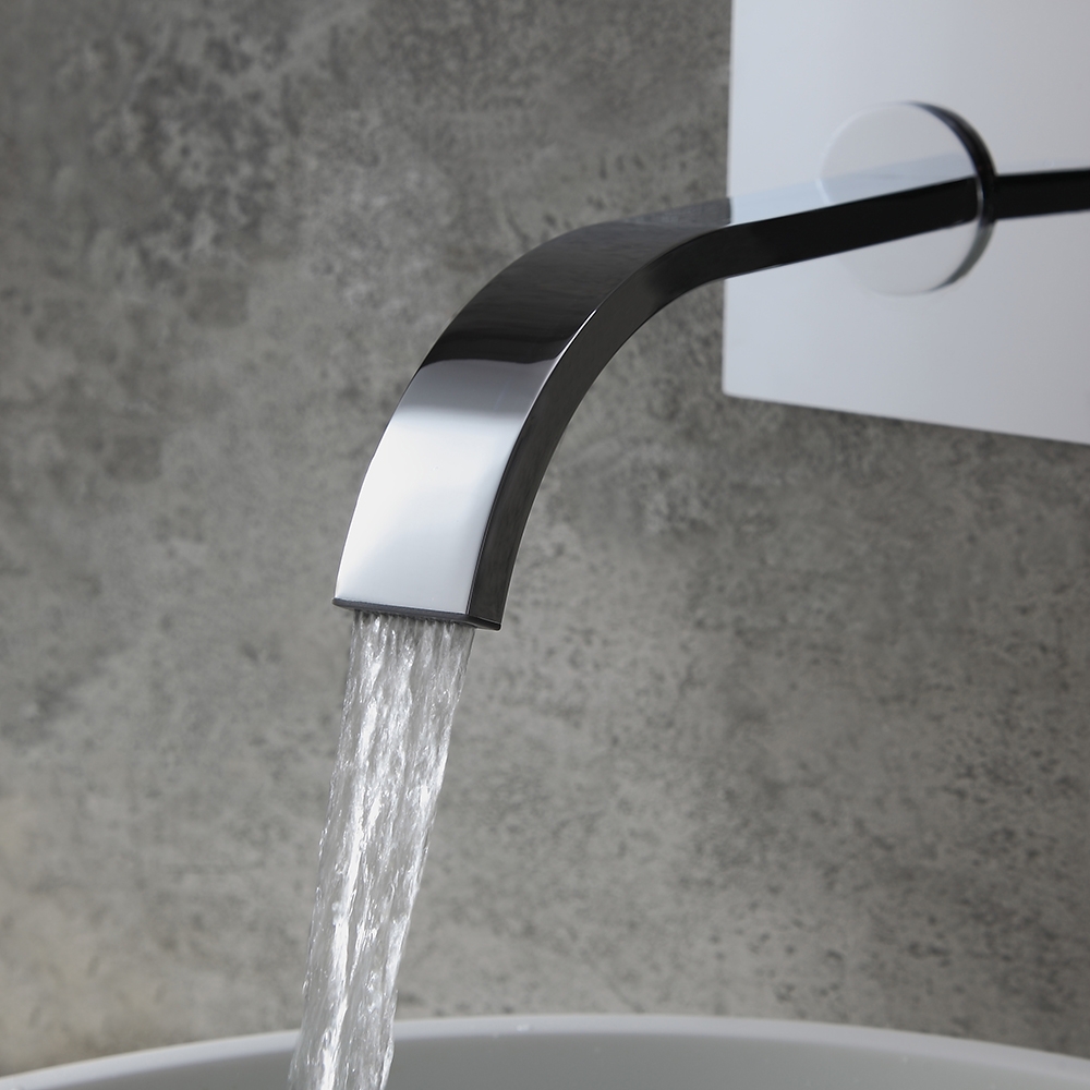 HMR - Virt Wall Mount Sink Faucet in Chrome
