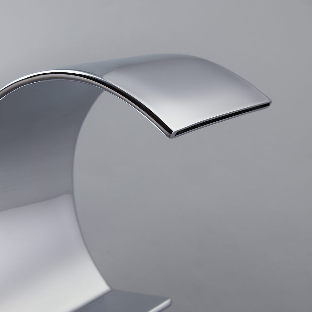 HMR - 2 Crystal Handle Bathroom Sink Faucet in Chrome
