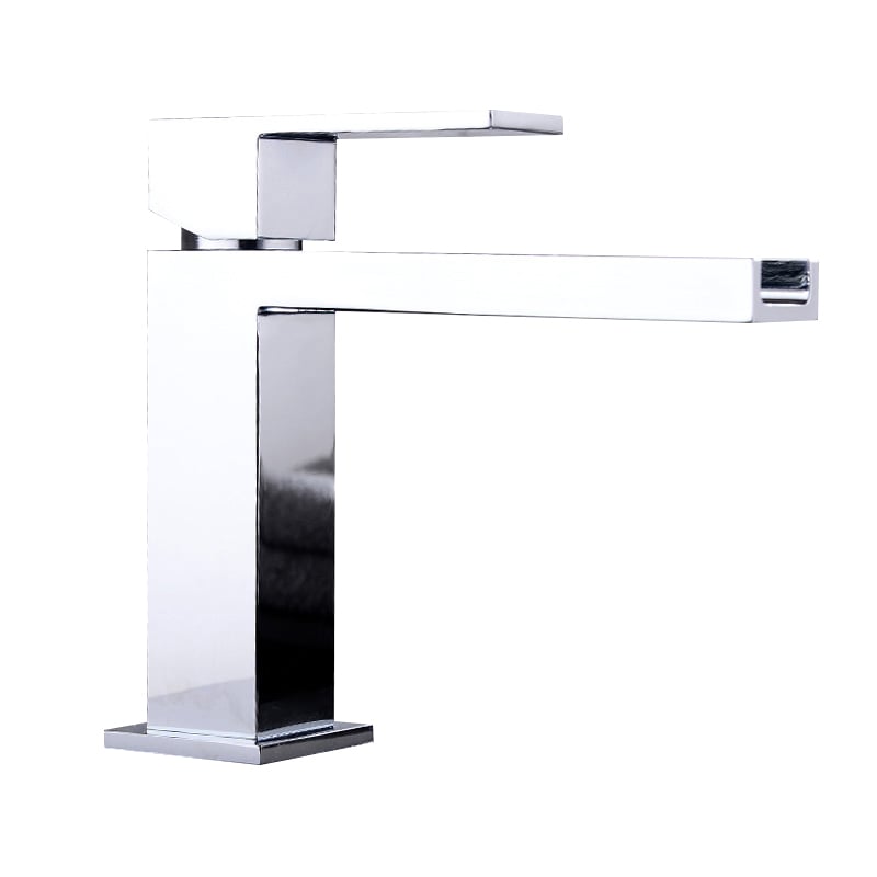 HMR - Single Hole Bathroom Sink Faucet Solid Brass in Polished Chrome
