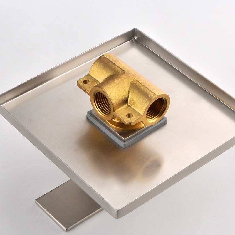 HMR - Square Shower Valve and Trims in Brushed Nickel, Solid Brass
