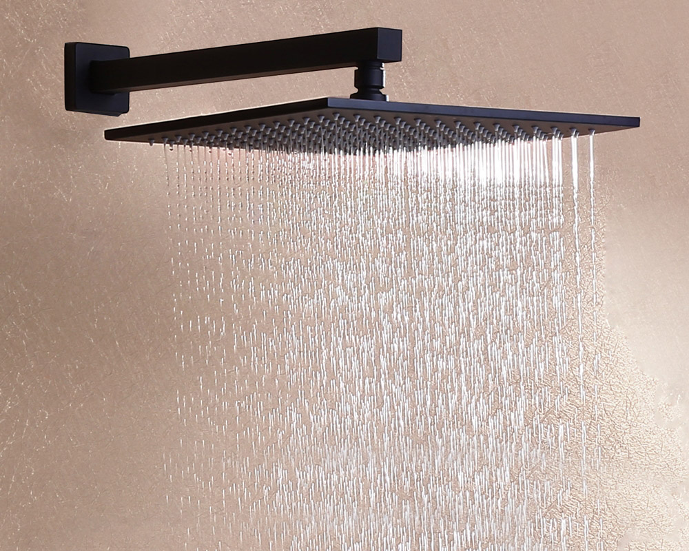 HMR - Modern Standard Showerhead & Handheld Shower with Six Body Spray Jets