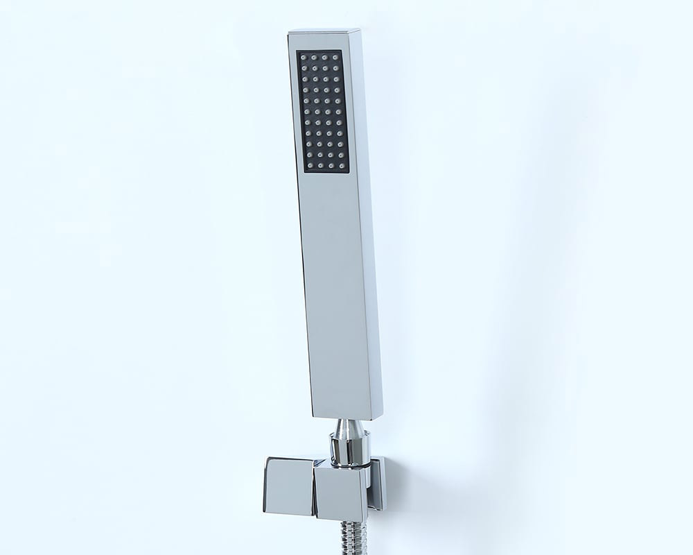 HMR - Wall Mount Waterfall 2-Handle Faucet with Hand Shower in Chrome