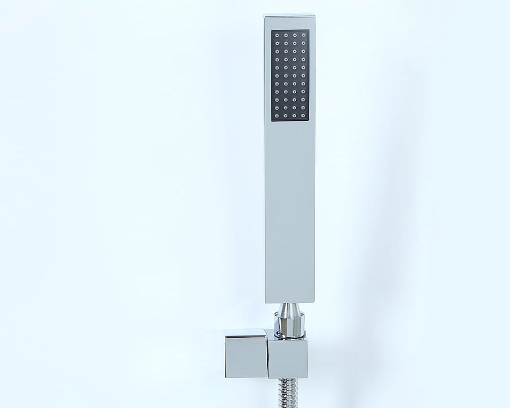 HMR - Wall Mount Waterfall 2-Handle Faucet with Hand Shower in Chrome