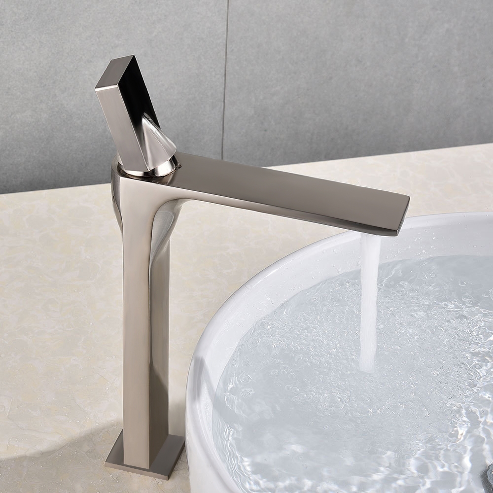HMR - Utop Modern Single Hole 1-Handle Bathroom Vessel Sink Faucet in Solid Brass
