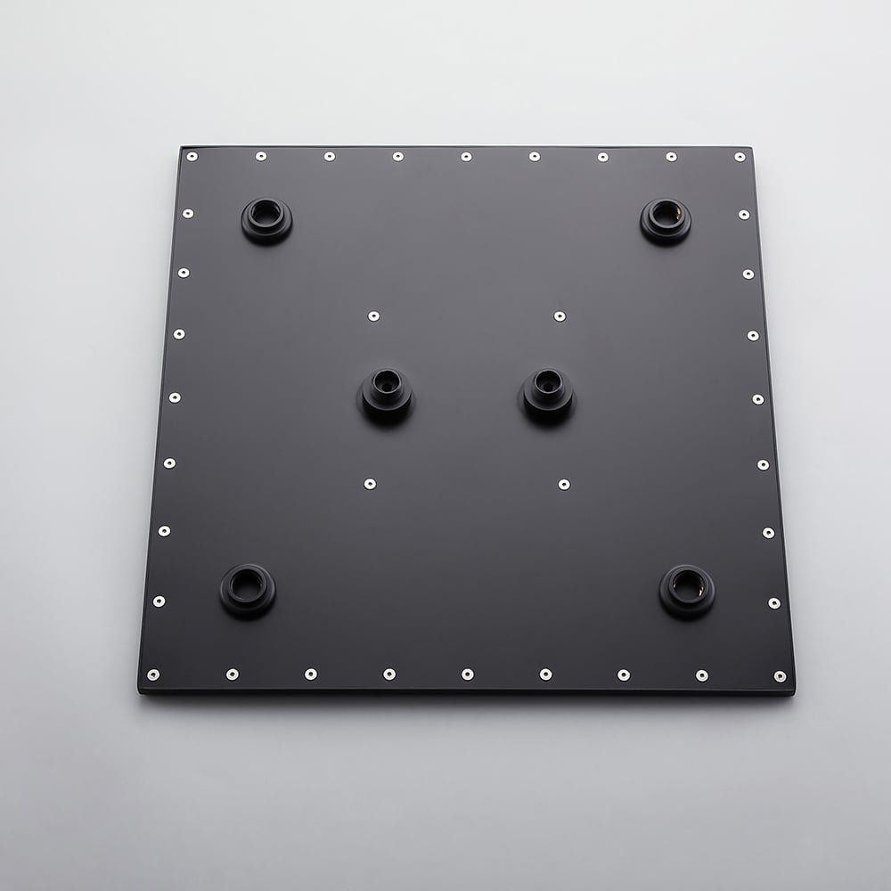 HMR Thermostatic 20" Shower System with Handheld Shower - Matte Black