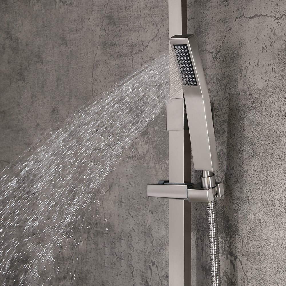 HMR - Shower Fixture Brass with Handheld Shower in Brushed Nickel