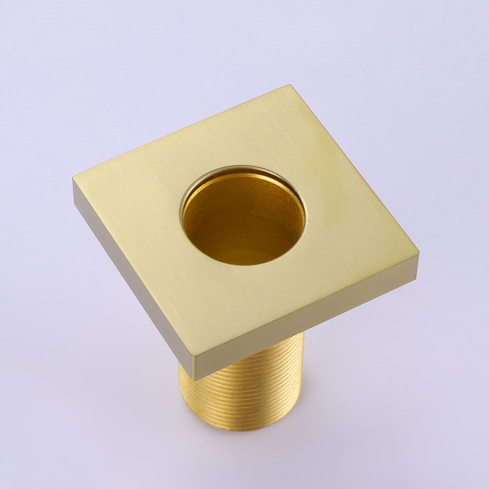 HMR - Mill Deck-Mount Waterfall Faucet with Handshower in Brushed Gold