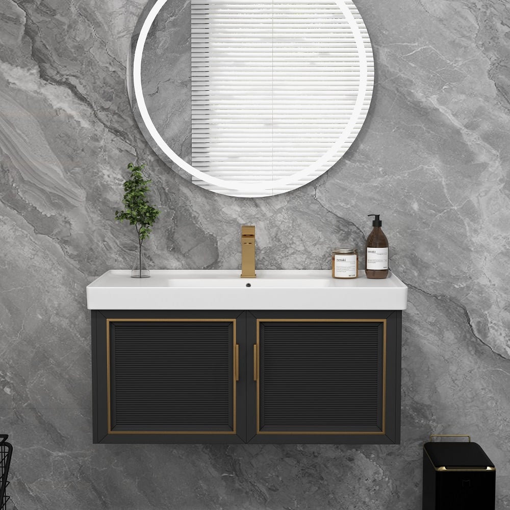 HMR - Deck Mounted One-Hole Single Handle Bathroom Sink Faucet in Vland Stylish Luxury