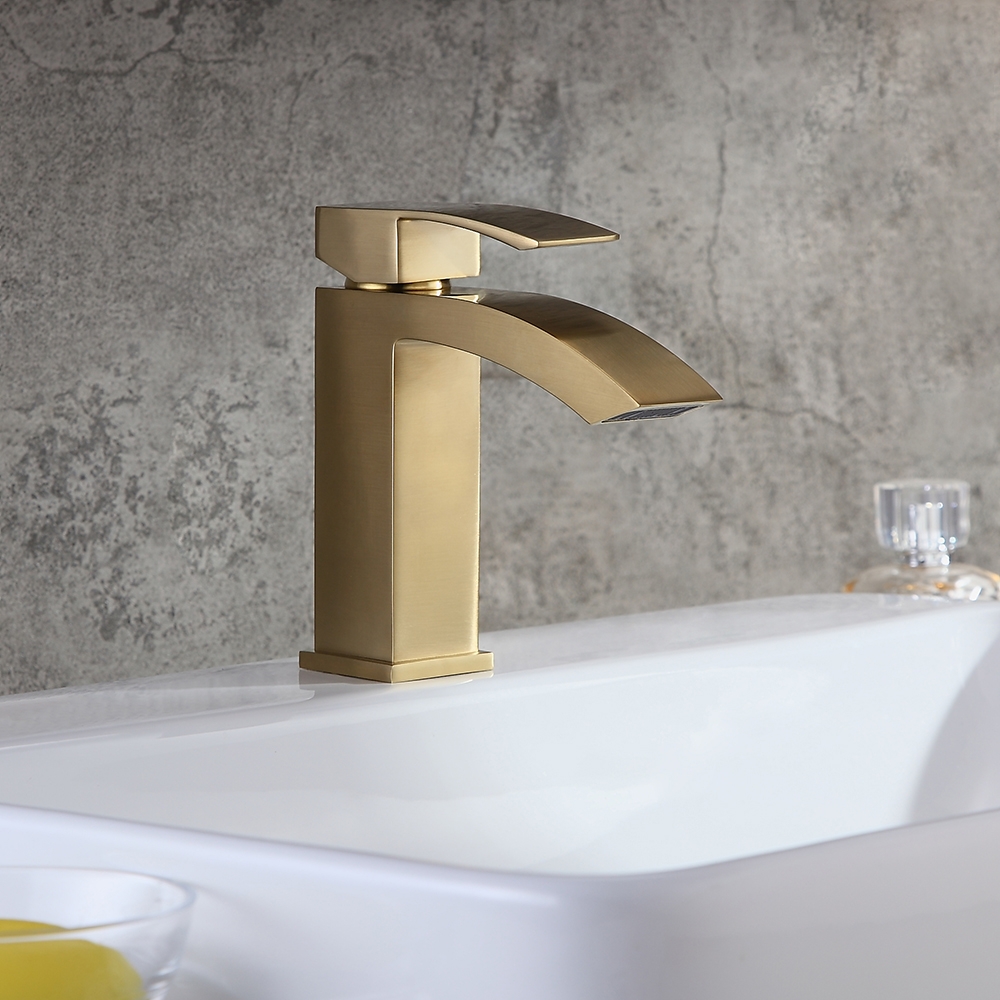 HMR - Single Hole Deck Mounted Bathroom Sink Faucet