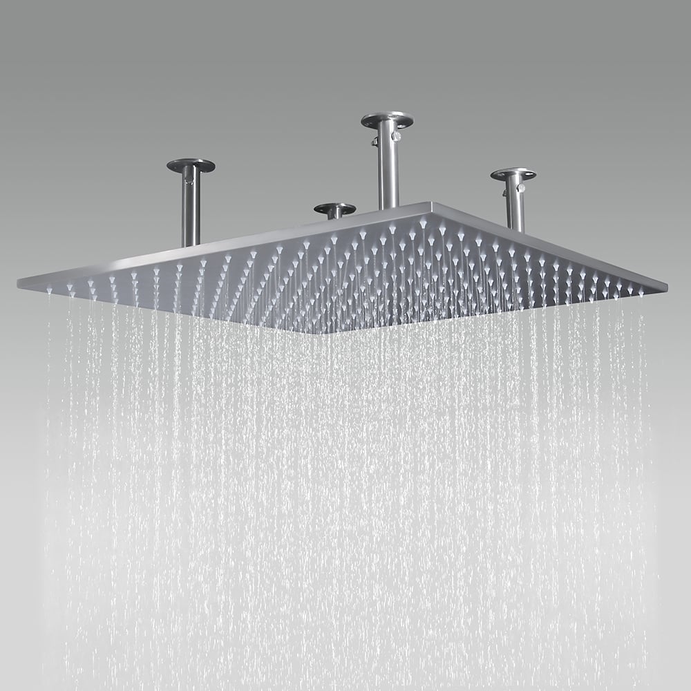 HMR - Flush Mount Shower System with Hand Shower and Body Jets in Thermostatic Shower Valve