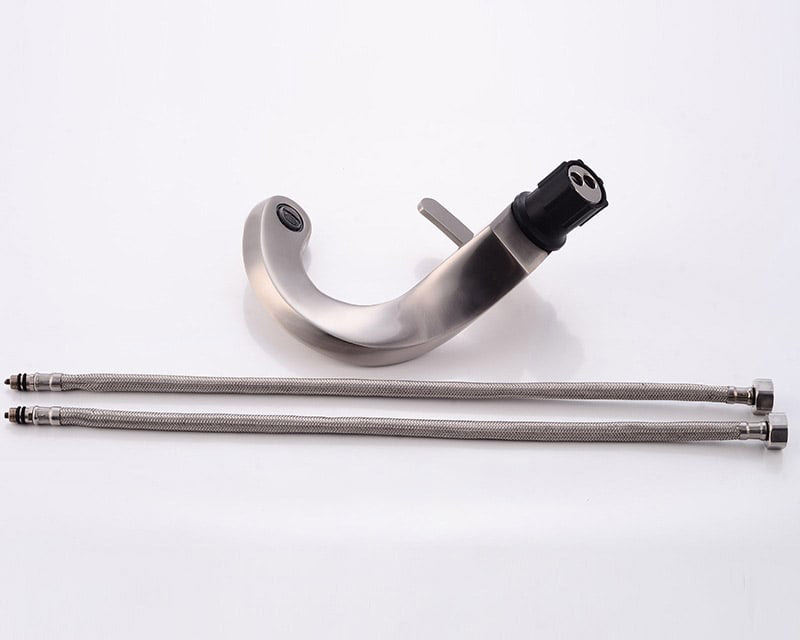 HMR Modern Creative Single Hole Bathroom Sink Faucet - Brushed Nickel