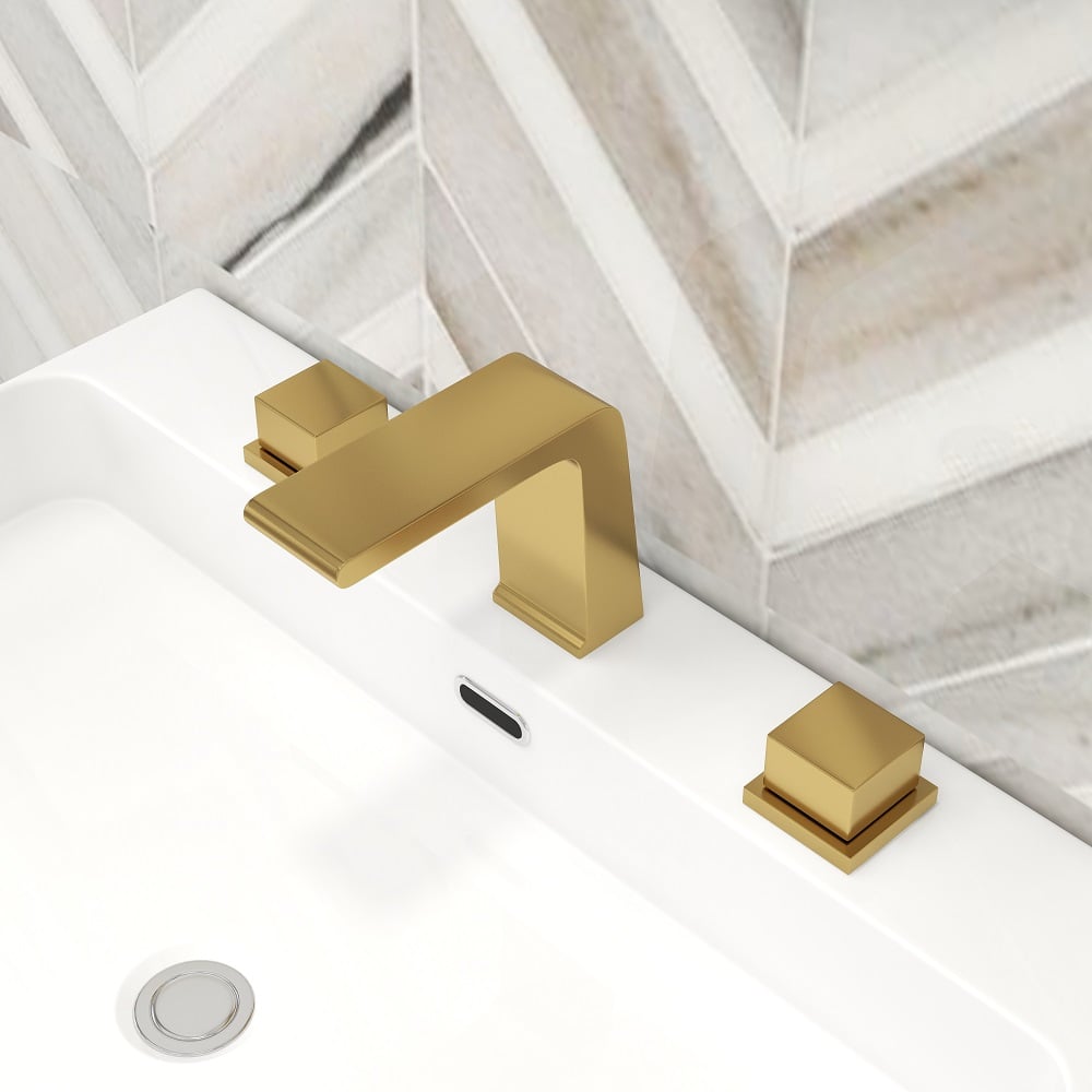 HMR - Rosa Waterfall Sink Faucet in Brass, Gold