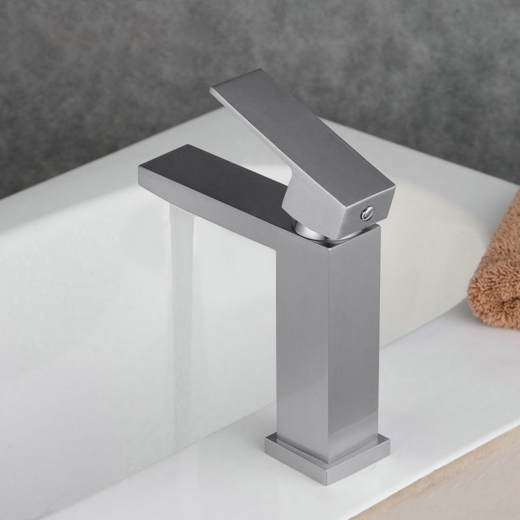 HMR - Vland Deck Mounted Handle Sink Faucet in Nickel Brass