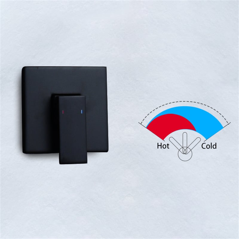 HMR - Wall Mount Sink Faucet in Black
