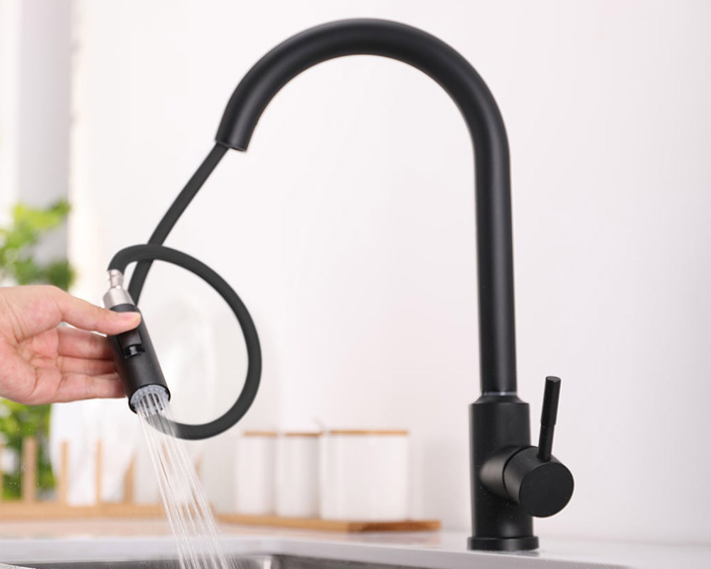 HMR - Touch Kitchen Faucet Pull Out Spray Single Handle