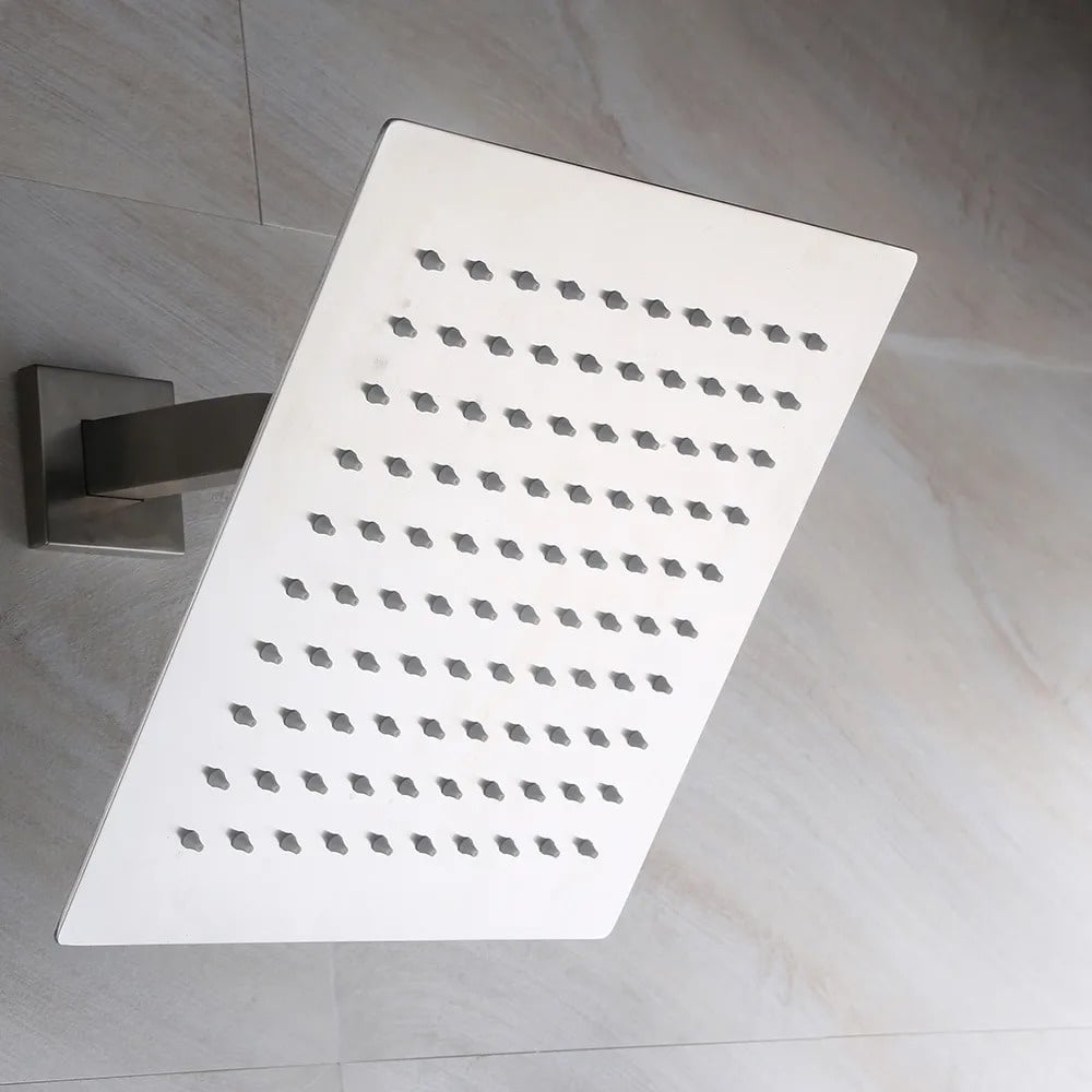 HMR Wall Mount Rainshower Hand Shower & Tub Spout Shower System - Brushed Nickel