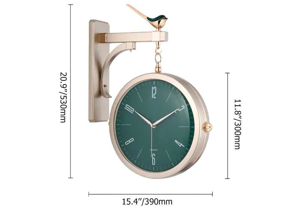 HMR - Modern Double-Sided Wall Clock