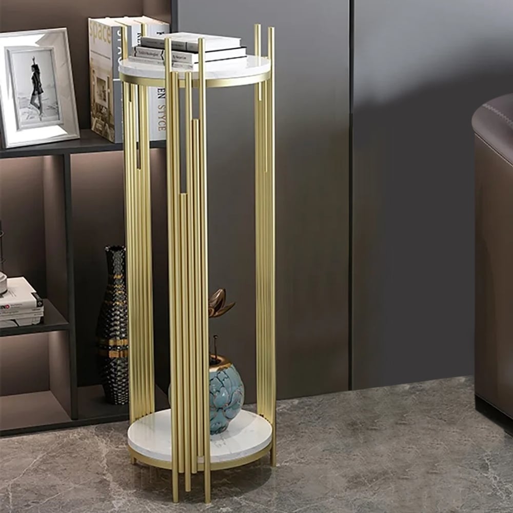 HMR - Metal 2-Tiered Plant Stand for Indoor in 35.4"