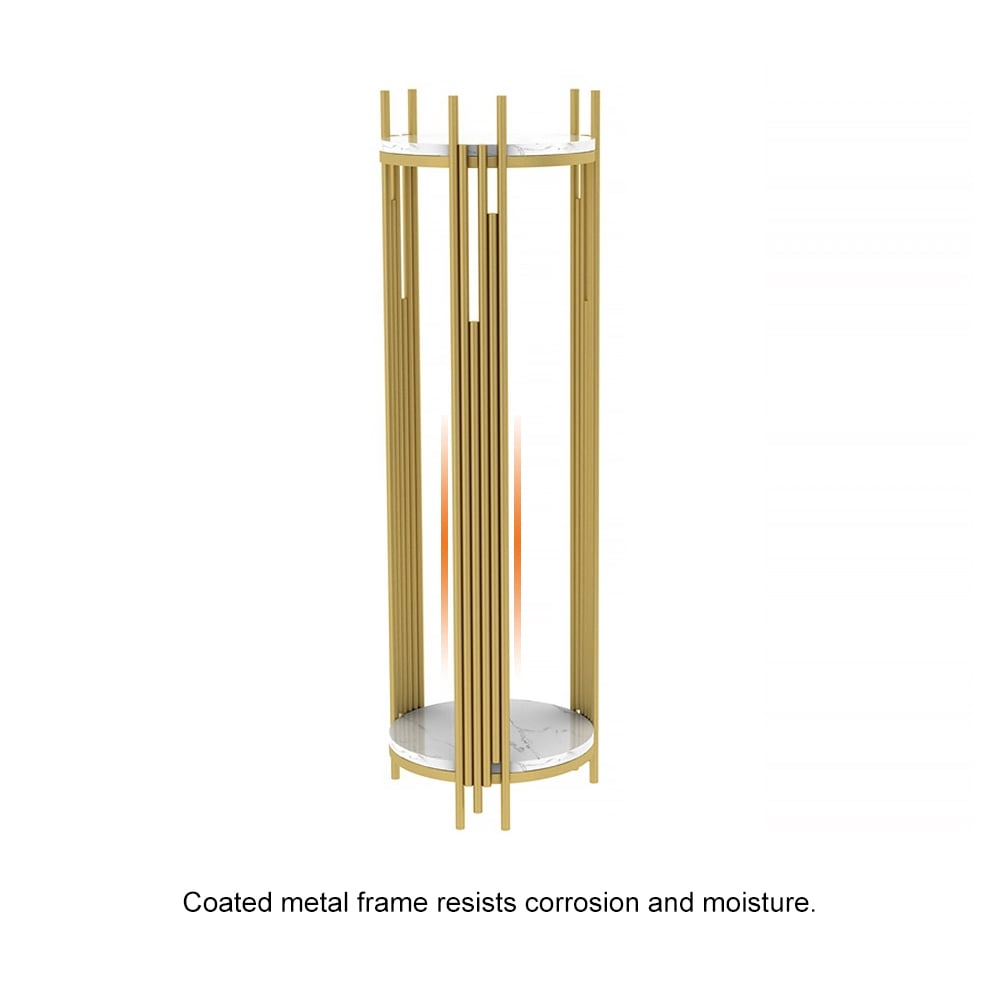 HMR - Metal 2-Tiered Plant Stand for Indoor in 35.4"