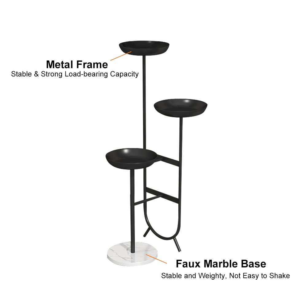 HMR - Chic Unique Shaped Metal Standing Plant Stand