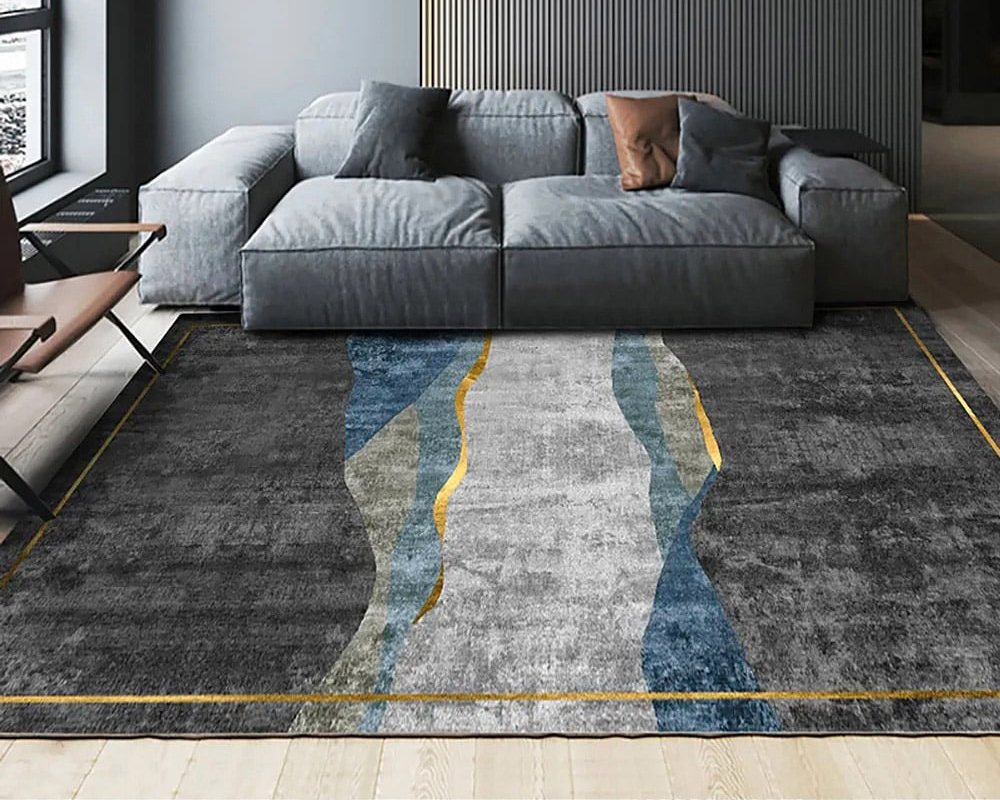 HMR - Modern Abstract 5' x 7' Rectangle Area Rug