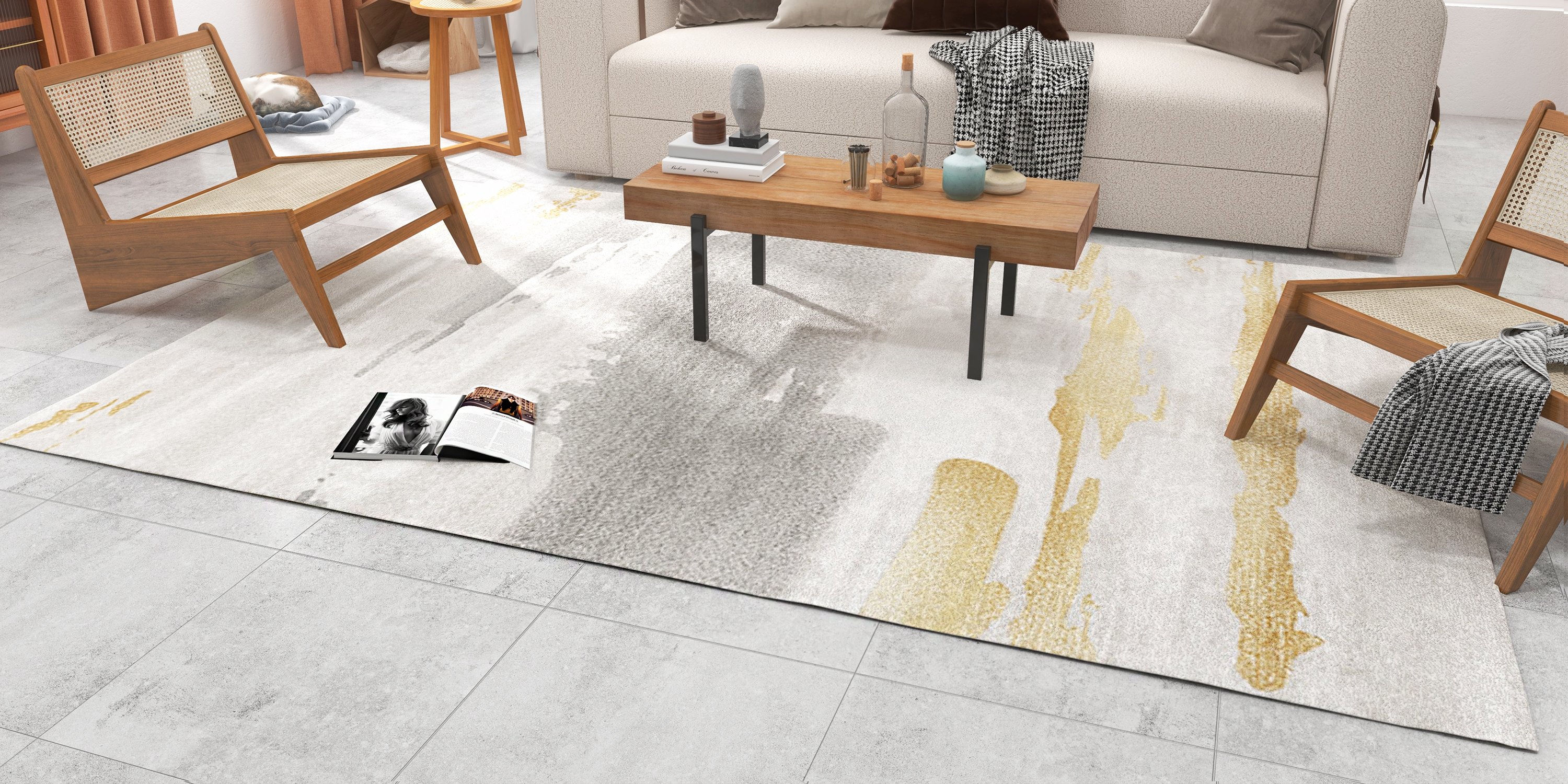 HMR - Rectangle Indoor Area Rug in 5.2" x 7.5"