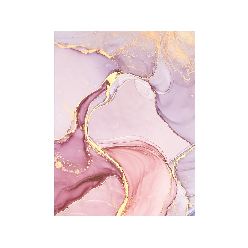 HMR Modern Abstract Rectangular 5' x 7' Area Rug - Pink/Gold/Gray