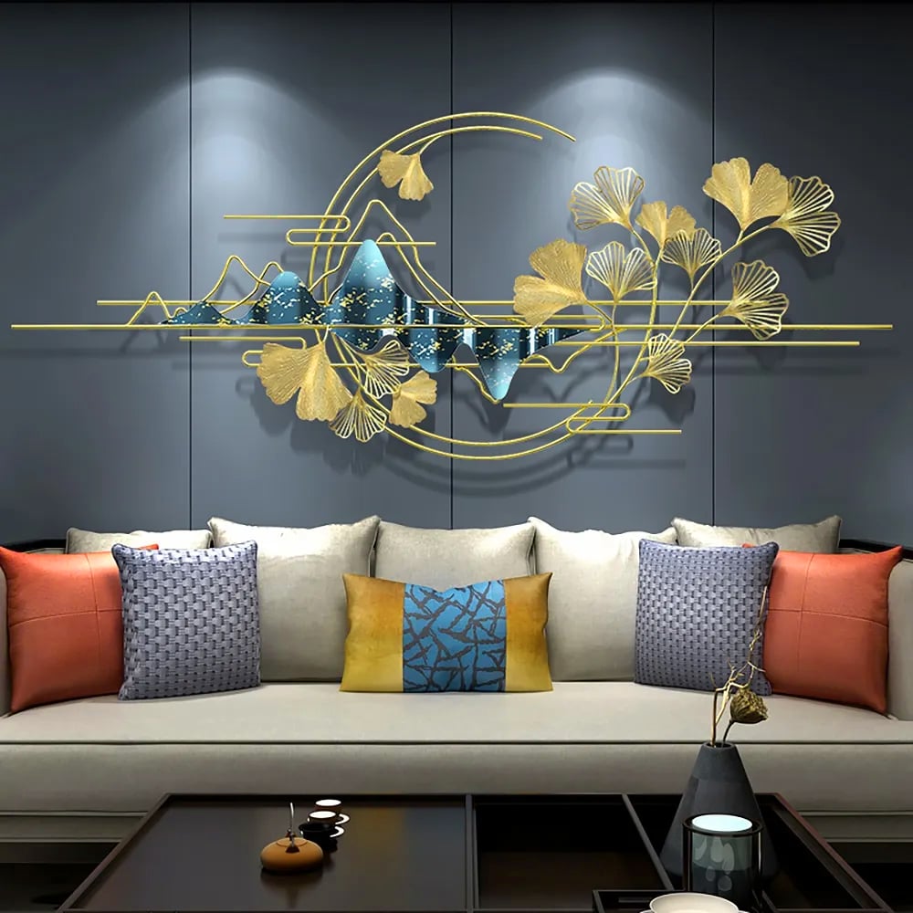 HMR - Light Metal Wall Decor in 59.1"L x 23.6"H