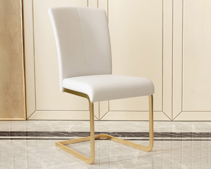 HMR - Modern Dining Chairs with PU Leather Upholstery (Set of 2)