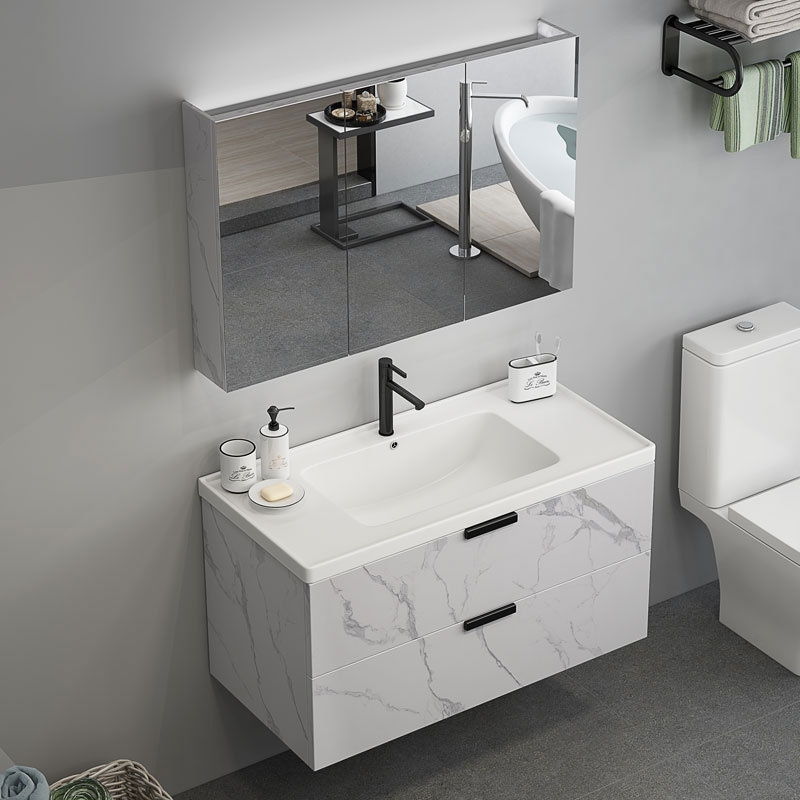HMR - 36" Floating Bathroom Vanity Wall Mount in Single Sink