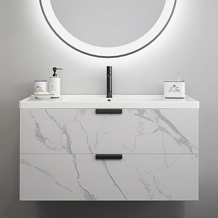 HMR - 36" Floating Bathroom Vanity Wall Mount in Single Sink