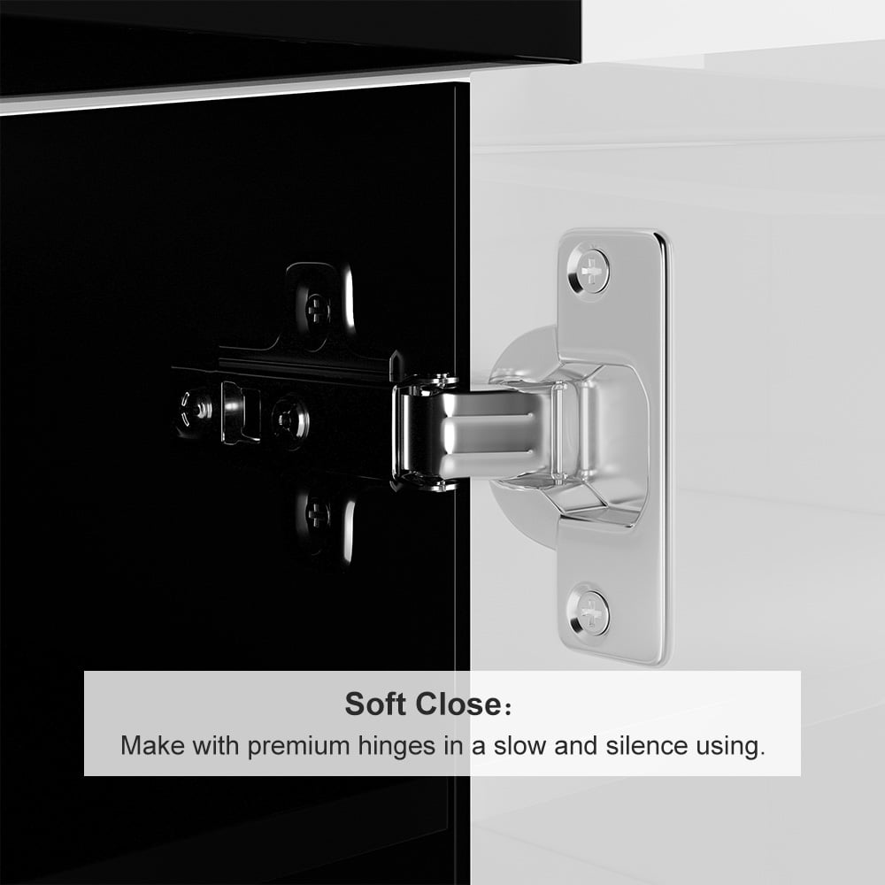 HMR Aro Series Shoe Cabinet - White/Black
