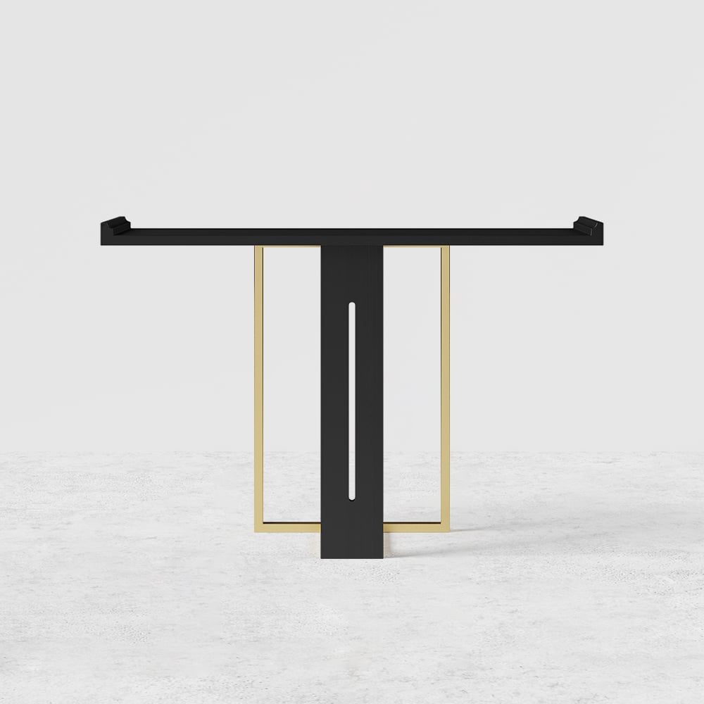 HMR Narrow 47" Console Table - Black/Gold