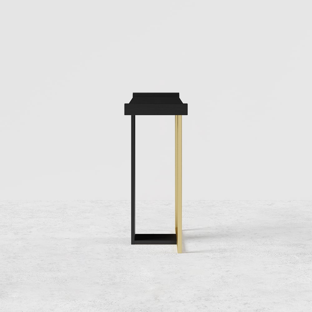 HMR Narrow 47" Console Table - Black/Gold