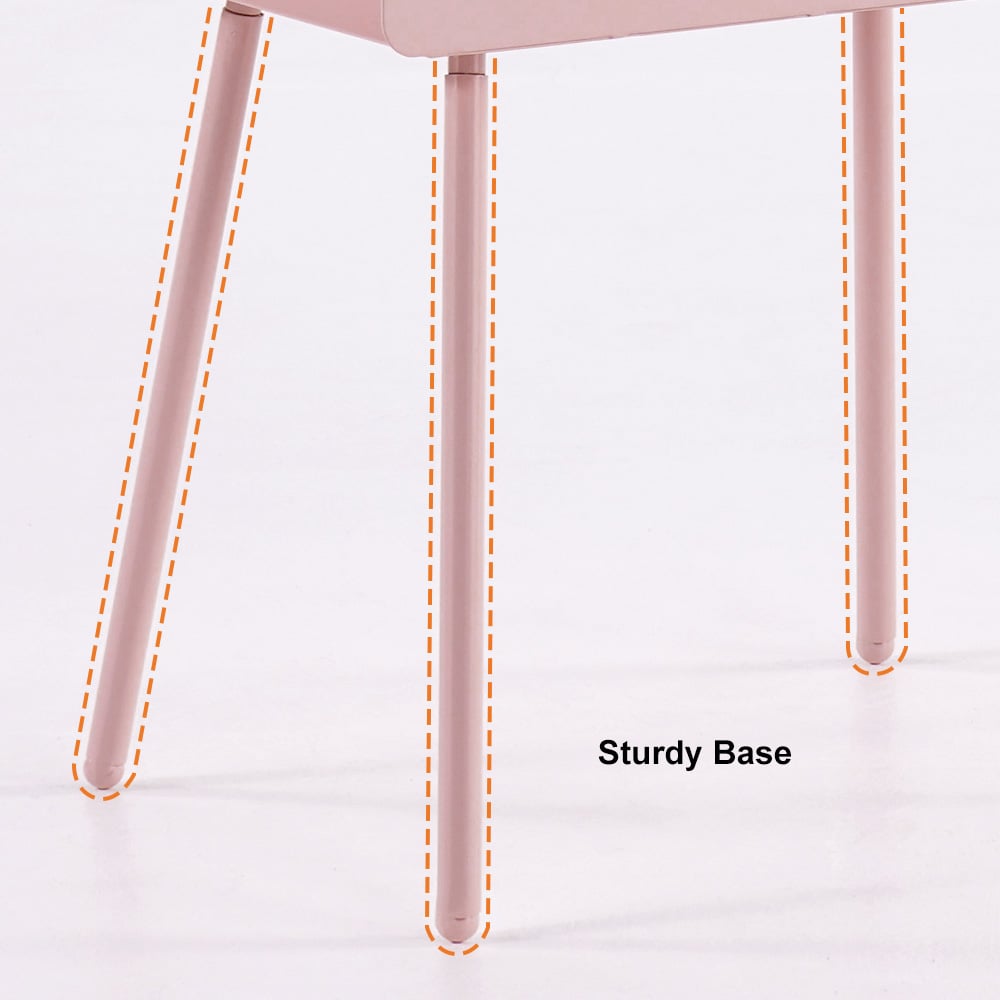 HMR Stert Series Modern End Table - Fresh Pink