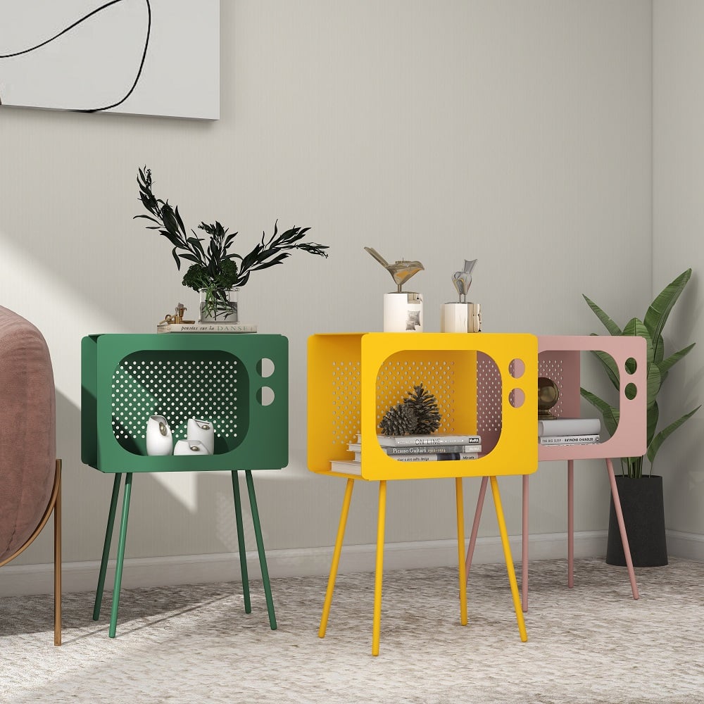 HMR Stert Series Modern End Table - Fresh Yellow