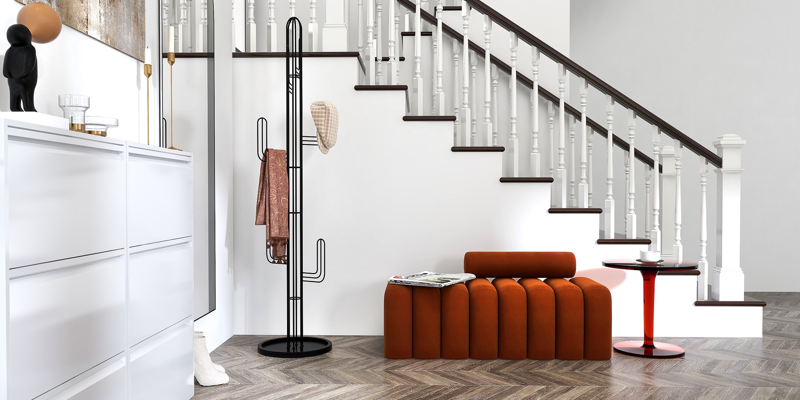 HMR - End and Accent and Clear Side Table in Amber