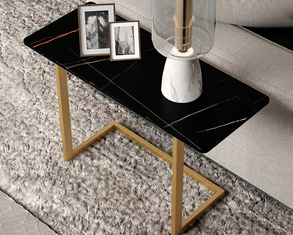 HMR - C-Shaped 26" Rectangle Side Table