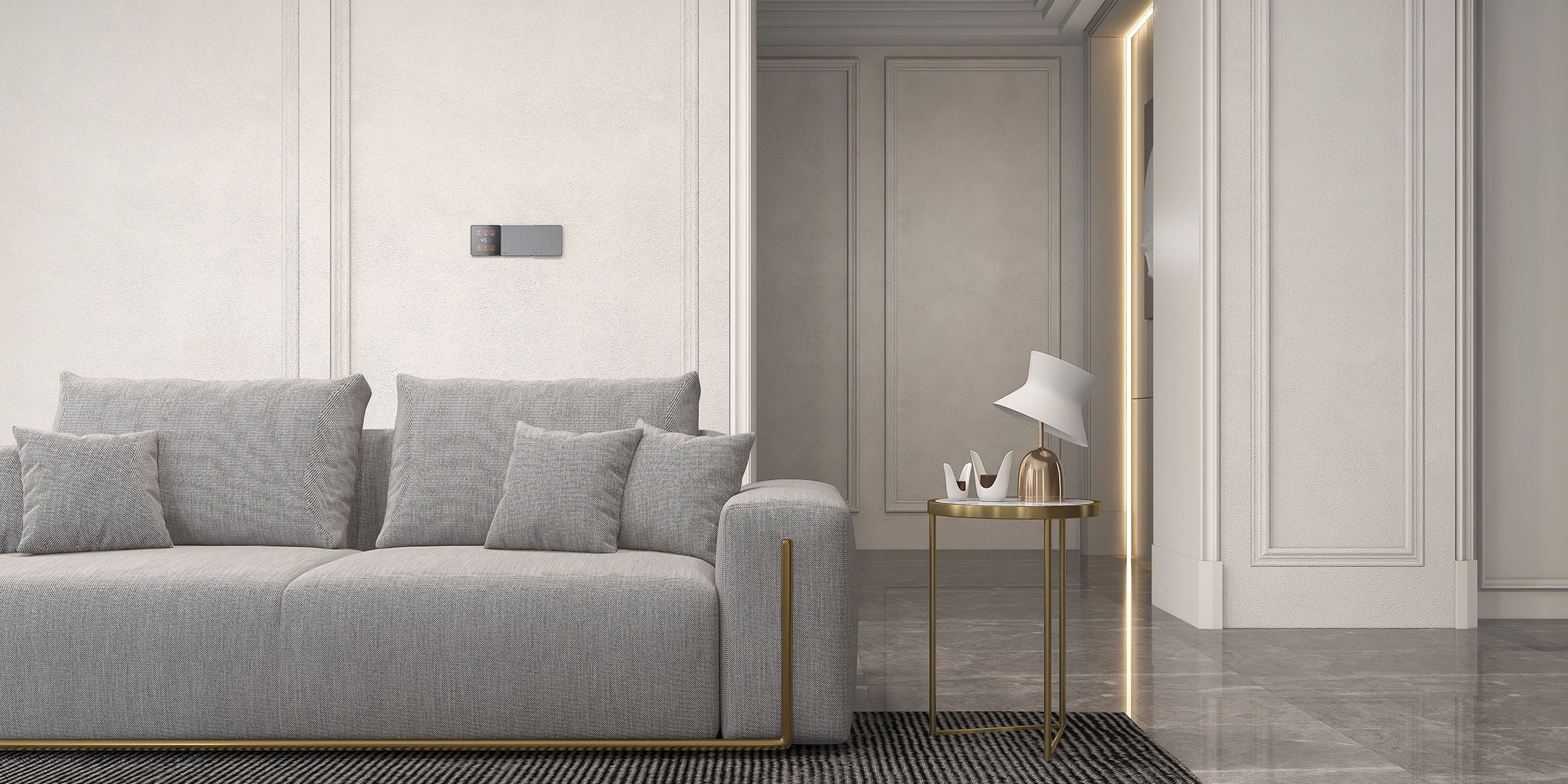 HMR Modern End Table Sets - White, Marble
