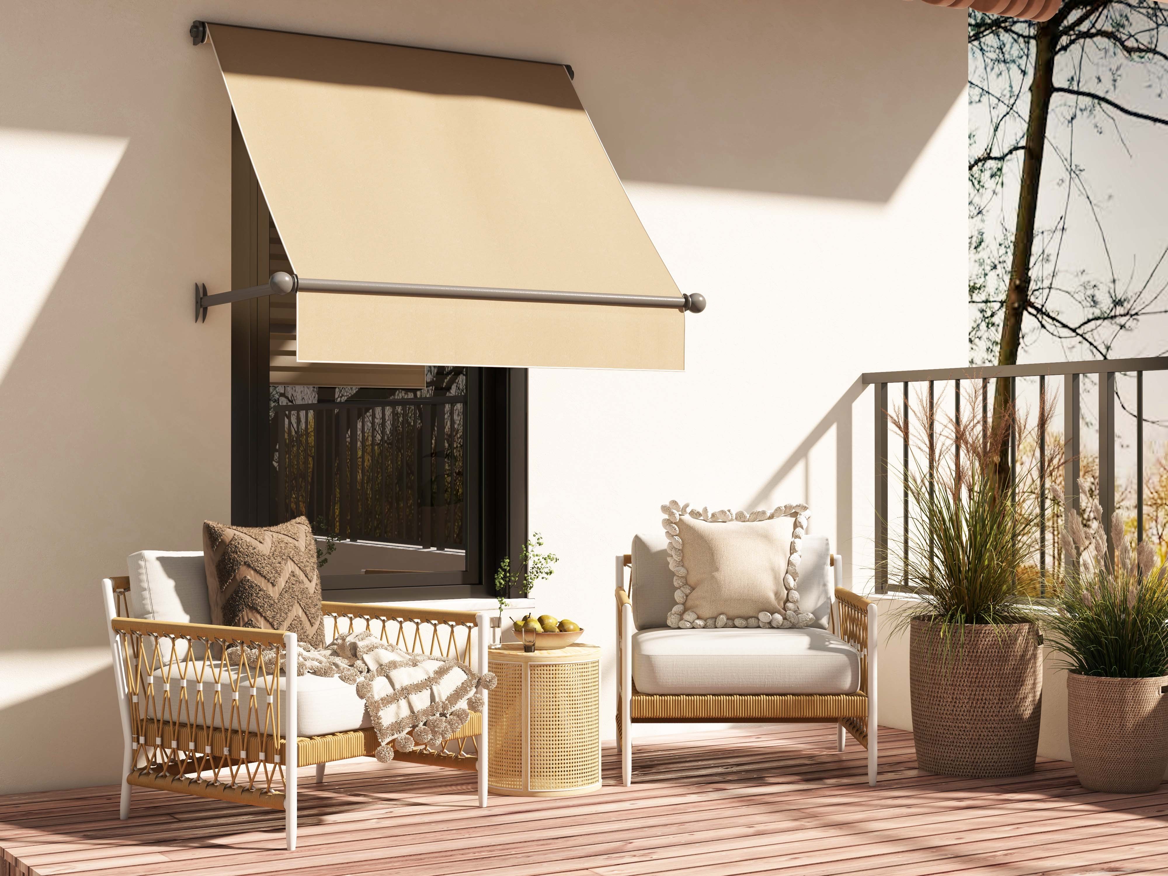 HMR - Round End Table with Storage in Rattan