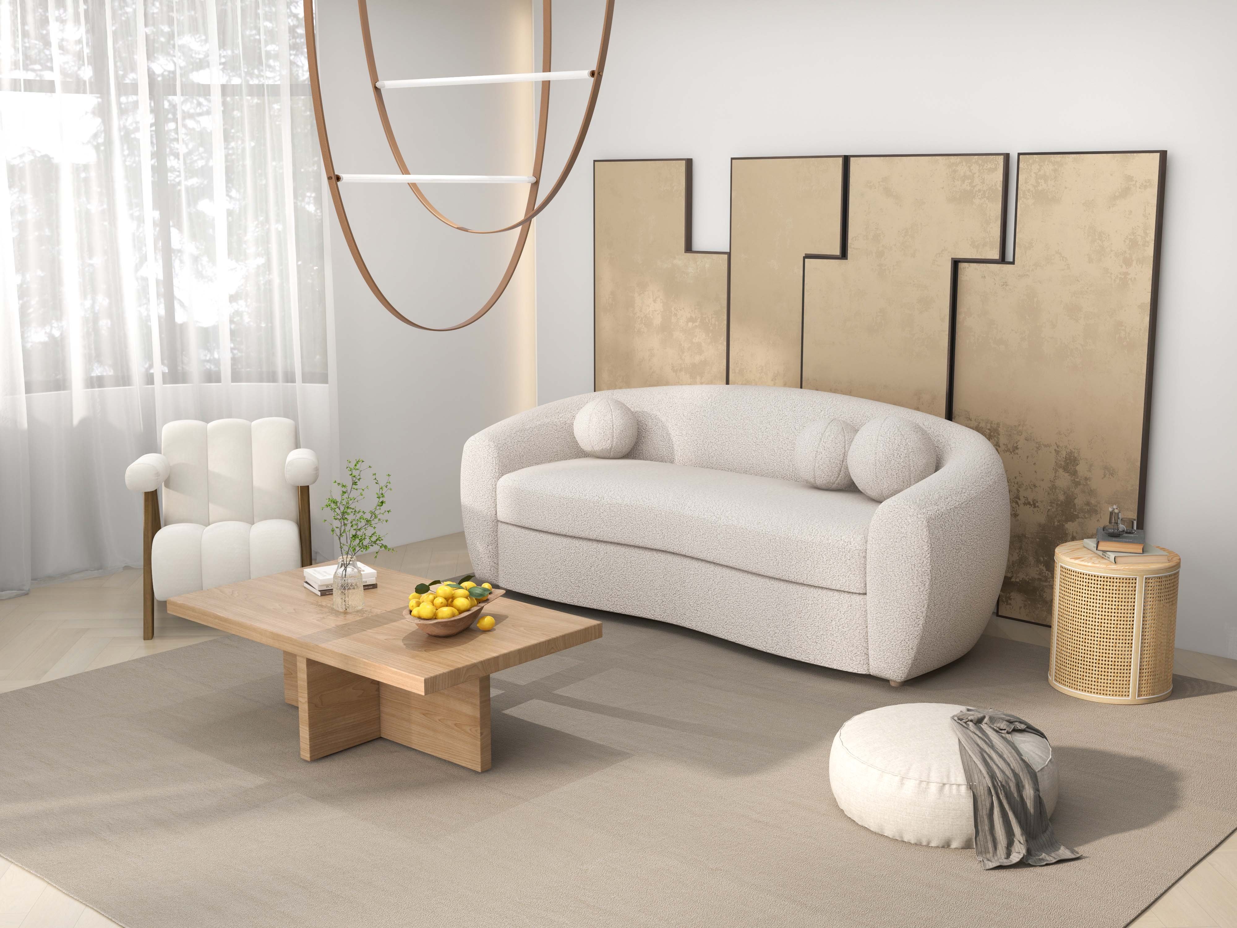 HMR - Round End Table with Storage in Rattan